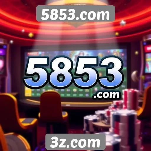 Plataforma 5853.com inclui opções de cassino ao vivo