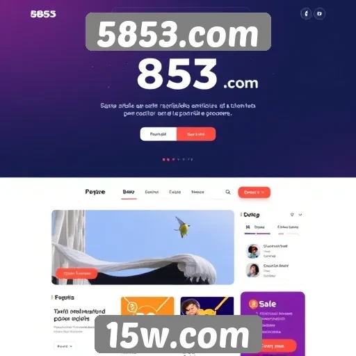 Análise da interface do usuário no site 5853.com